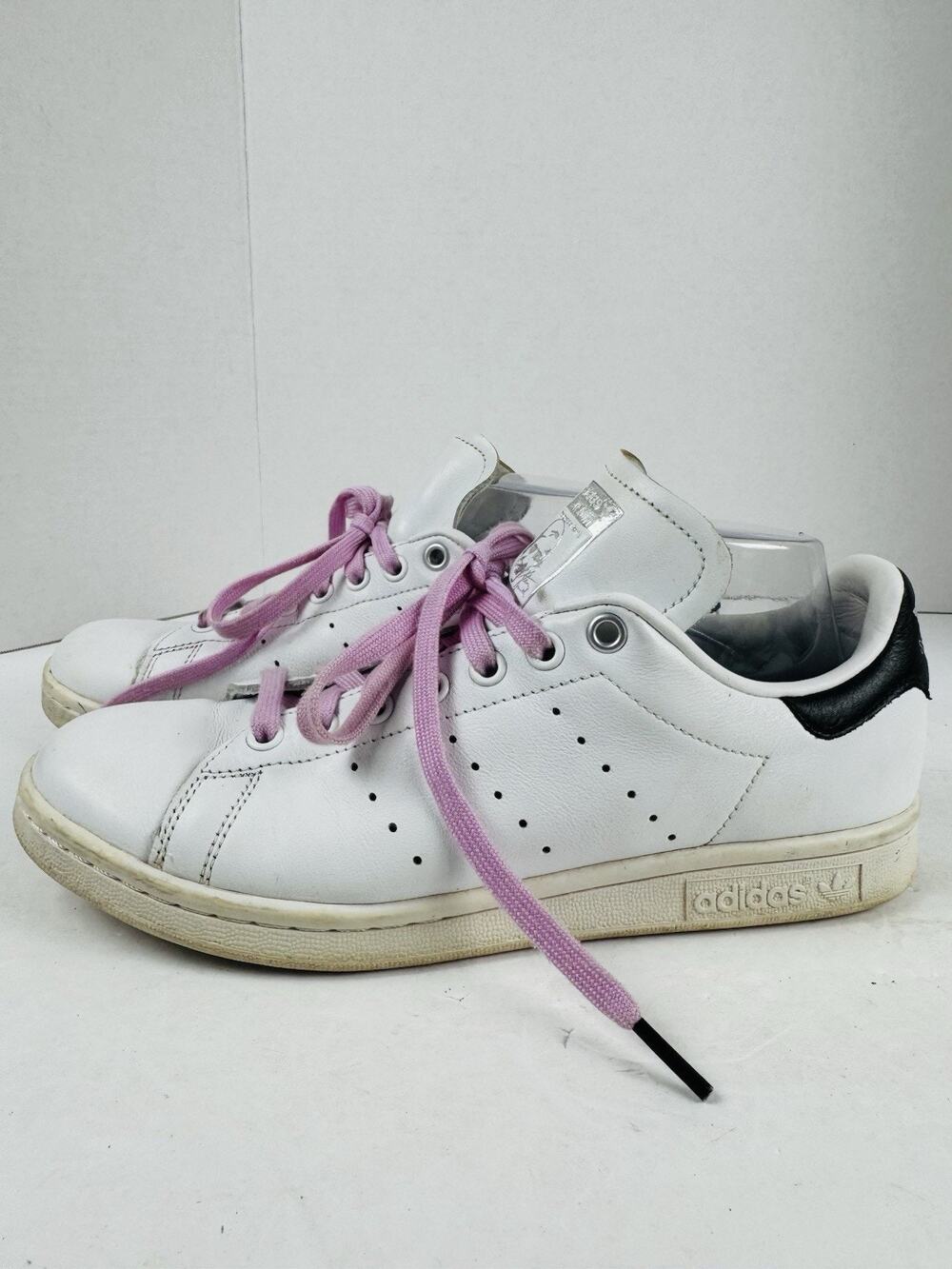 Women's Adidas Originals Stan Smith White/Black Shoes Sneakers Size 8.5